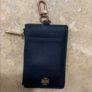 Tory Burch key chain/ card holder (black)